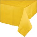Touch Of Color School Bus Yellow Paper Tablecloth, 108"x54", 6PK 710234